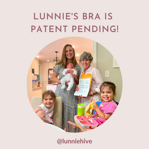 Lunnie's nursing bra is patent pending!