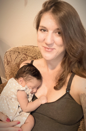 New mom Lauren Barrett shares the surprise of leaking breastmilk and loads of laundry