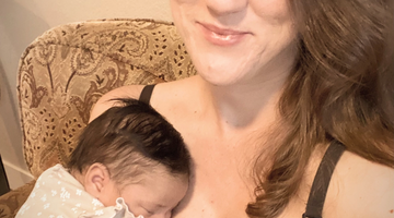 New mom Lauren Barrett shares the surprise of leaking breastmilk and loads of laundry